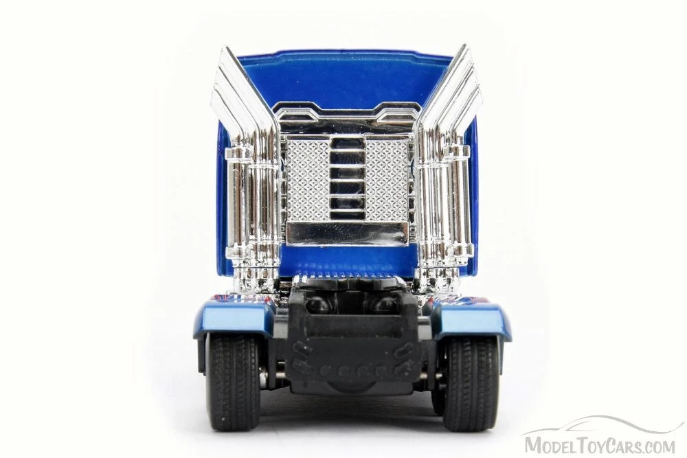 TRANSFORMERS 5 Optimus Prime, Blue w/Red - Jada 98398 - 1/32 Scale Diecast Model Toy Car