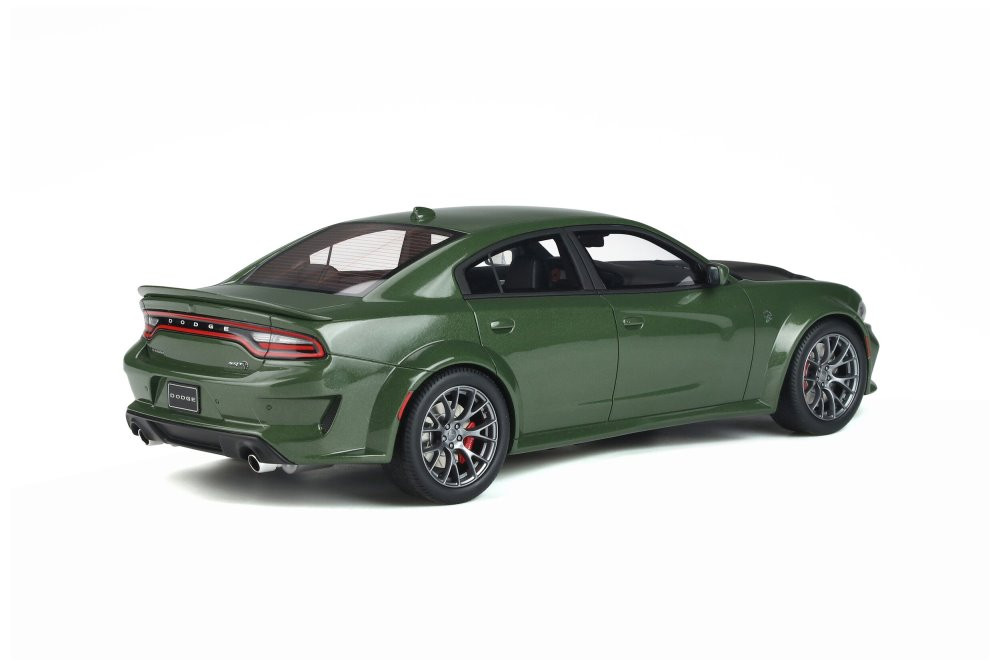 2020 Dodge Charger SRT Hellcat, Green - GT Spirit GT303 - 1/18 scale Resin Model Toy Car