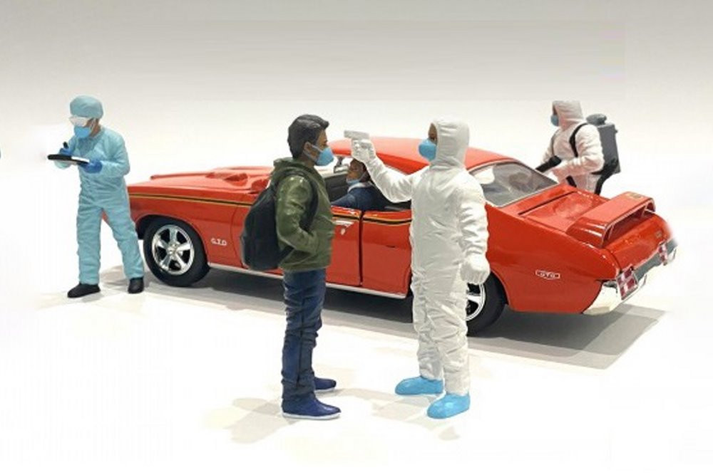 Hazmat Crew - Figure VI, White - American Diorama 76272 - 1/18 scale Figurine - Diorama Accessory