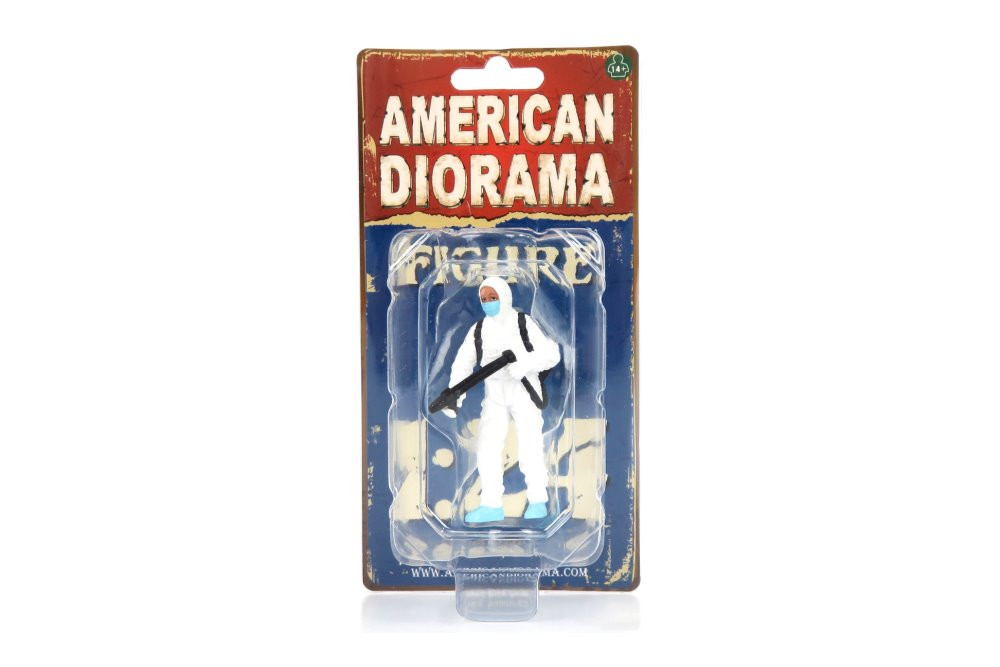 Hazmat Crew - Figure I, White - American Diorama 76367 - 1/24 scale Figurine - Diorama Accessory