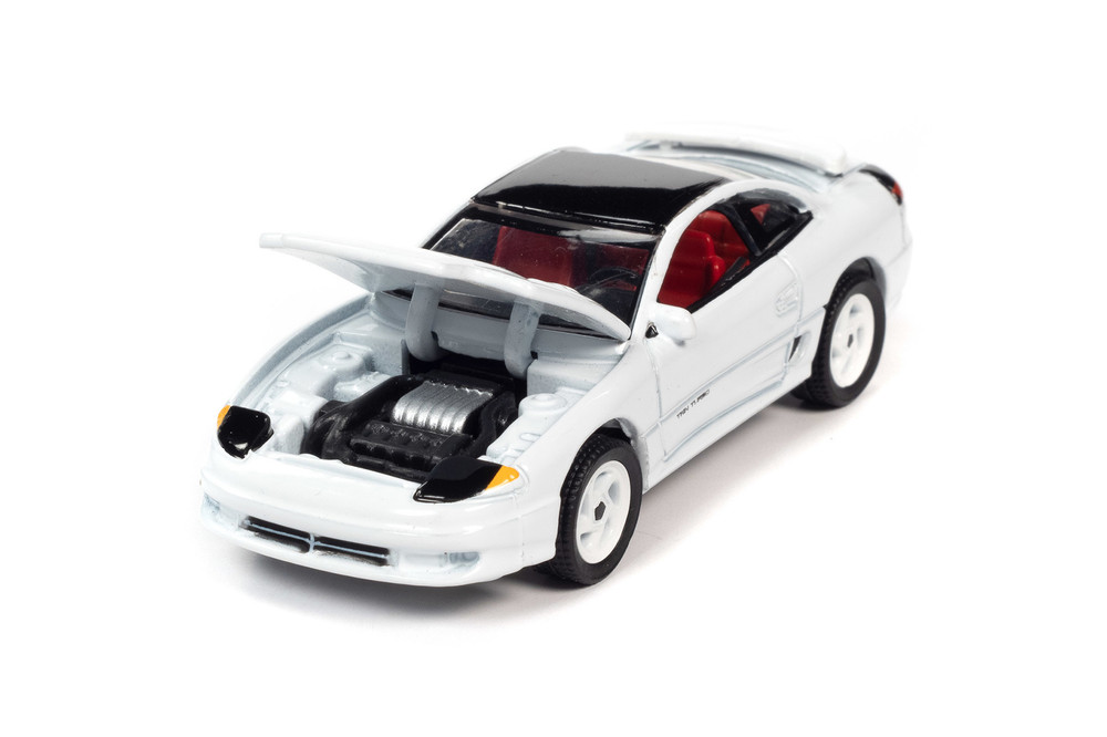 1992 Dodge Stealth R/T Twin Turbo, White and Black - Auto World AWSP063/24A - 1/64 Diecast Car