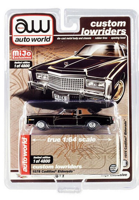 Auto World 1975 Cadillac Eldorado 1:64 Scale Diecast – Johnny Lightning Luxury Cruisers Series, Cerise Firemist