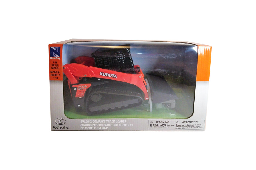 Kubota Compact Track Loader SVL90, Orange with Black - New Ray SS