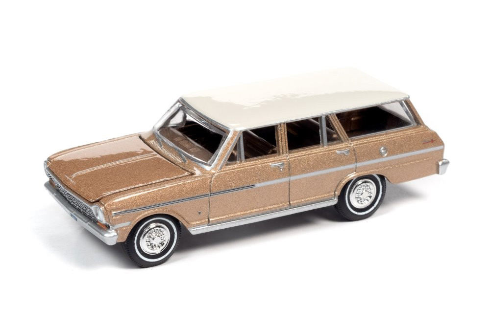 1963 Chevy II Nova 400 Station Wagon, Saddle Beige/Tan Metallic