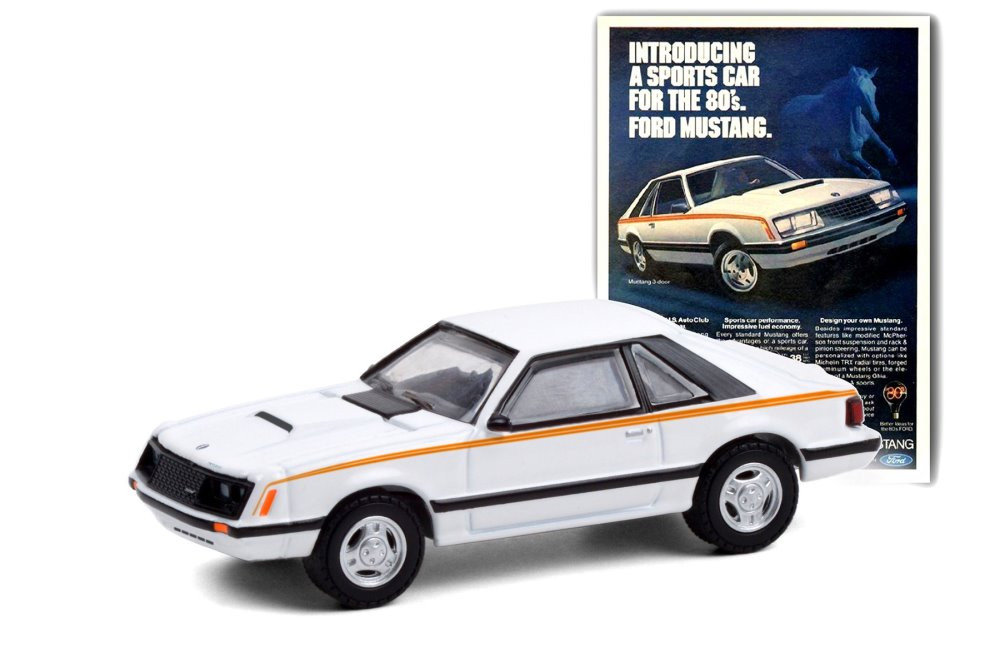 1980 Ford Mustang Introducing A Sports Car For The 80's 39060D/48- 1/64 scale Diecast Model Toy Car