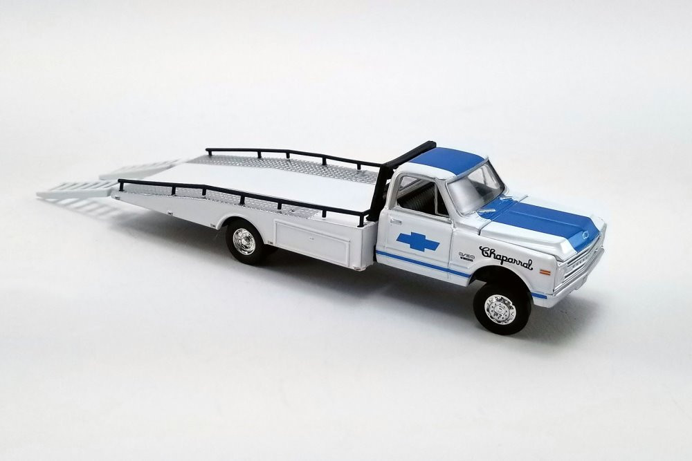 1967 Chevy C-30 Ramp with 1970 Chevy Trans Am Camaro #151344 - 1/64 scale Diecast Model Toy Car