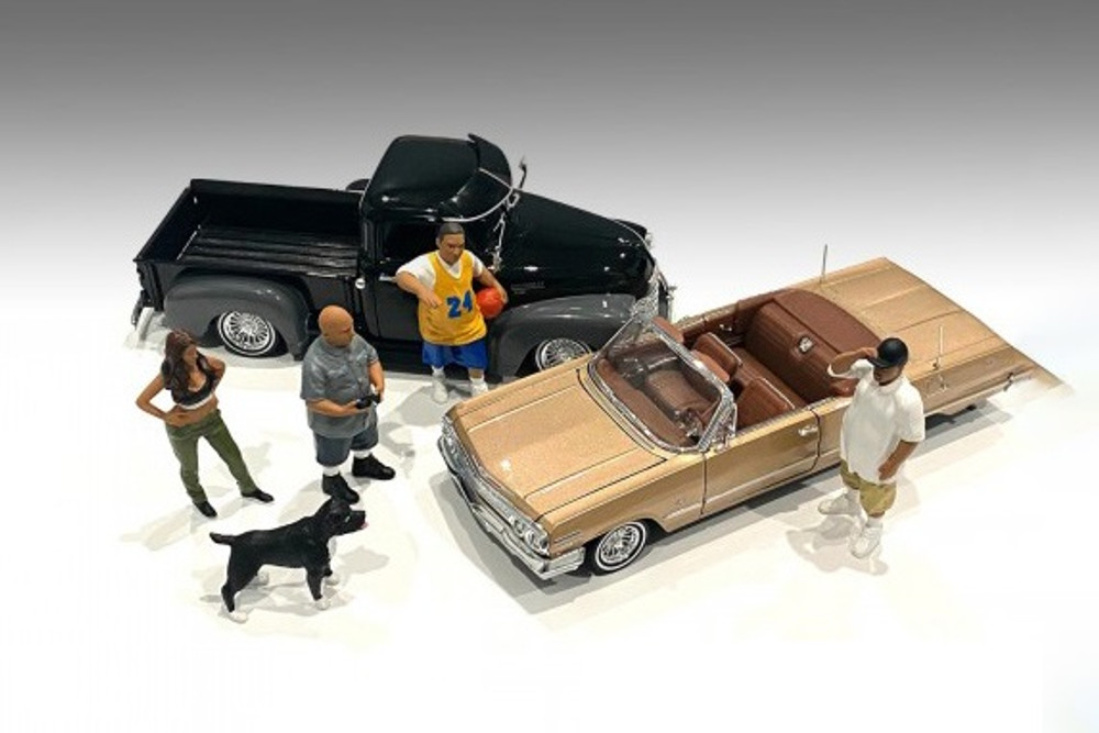 Lowriderz Figure I, Gray - American Diorama 76273 - 1/18 scale Figurine - Diorama Accessory