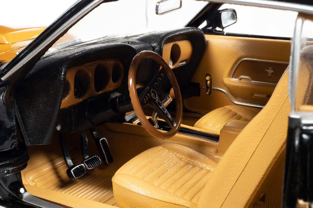 1969 Ford Mustang マッハ1 1/18 ゴールド/ブラック 1/18 1969 Ford Mustang Fastback Black with Gold – Hobby