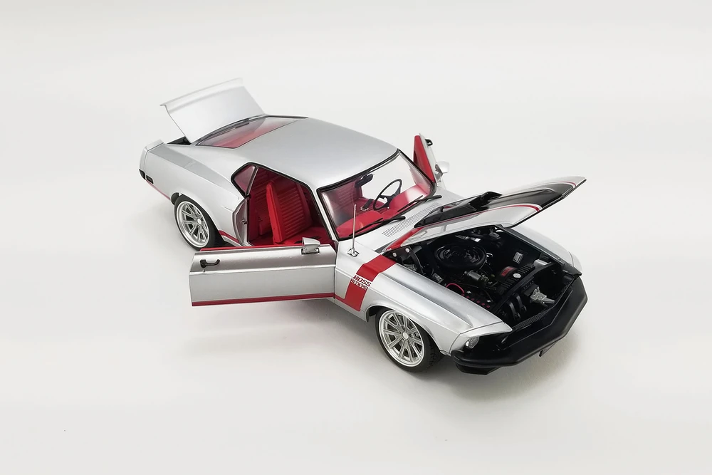 1969 Ford Boss 302 Mustang Street Fighter, Silver and red - Acme