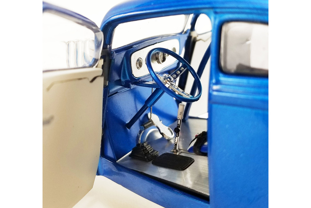 Flamed 1933 Gasser, Blue and yellow - Acme A1800918 - 1/18