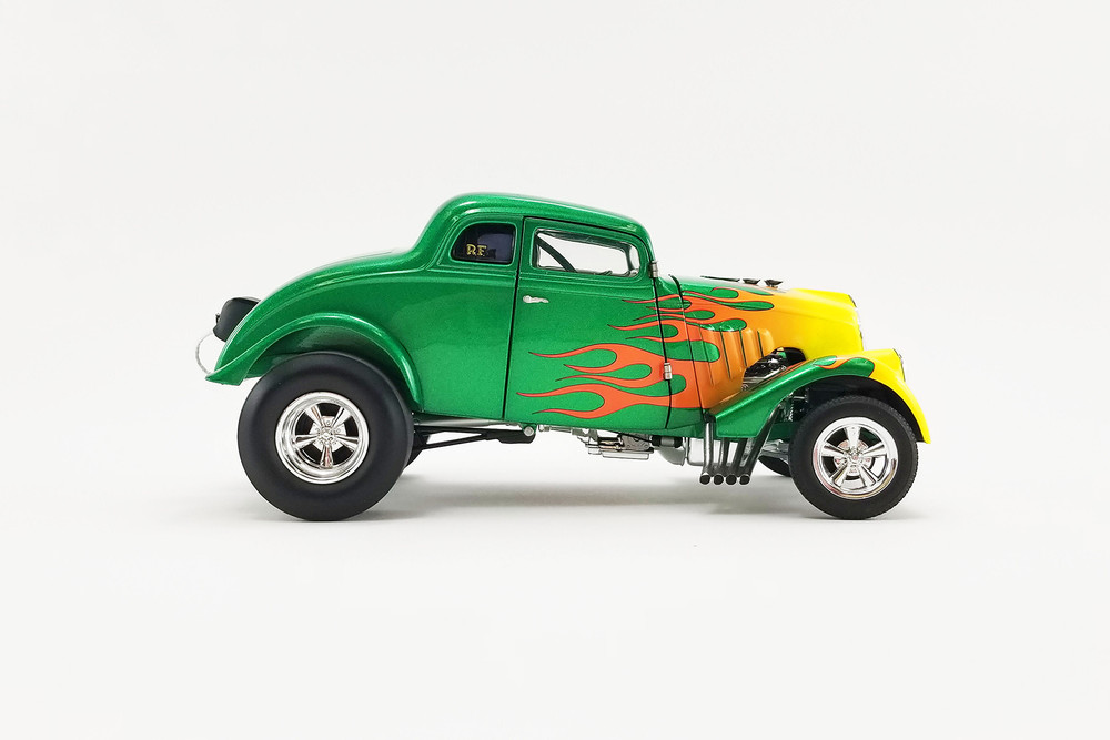 Rat Fink 1933 Willys Gasser, Green and Yellow - Acme A1800917 - 1