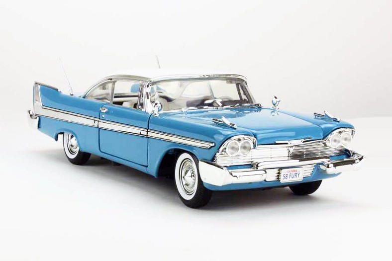 1958 Plymouth Fury, Light Blue - Motor Max 73115AC/BU - 1/18 scale