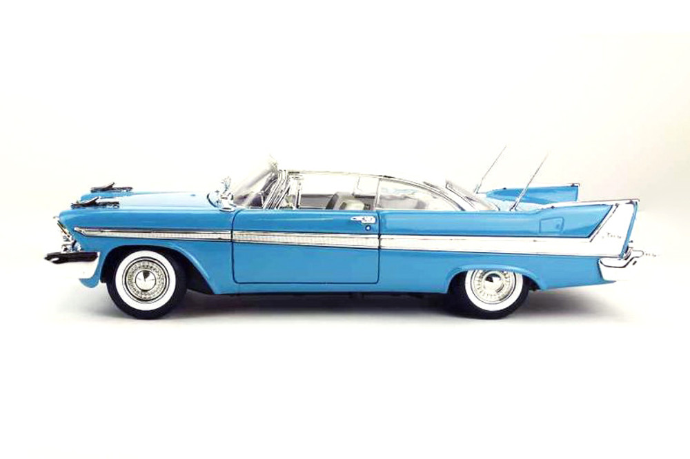 1958 Plymouth Fury, Light Blue - Motor Max 73115AC/BU - 1/18 scale Diecast Model Toy Car