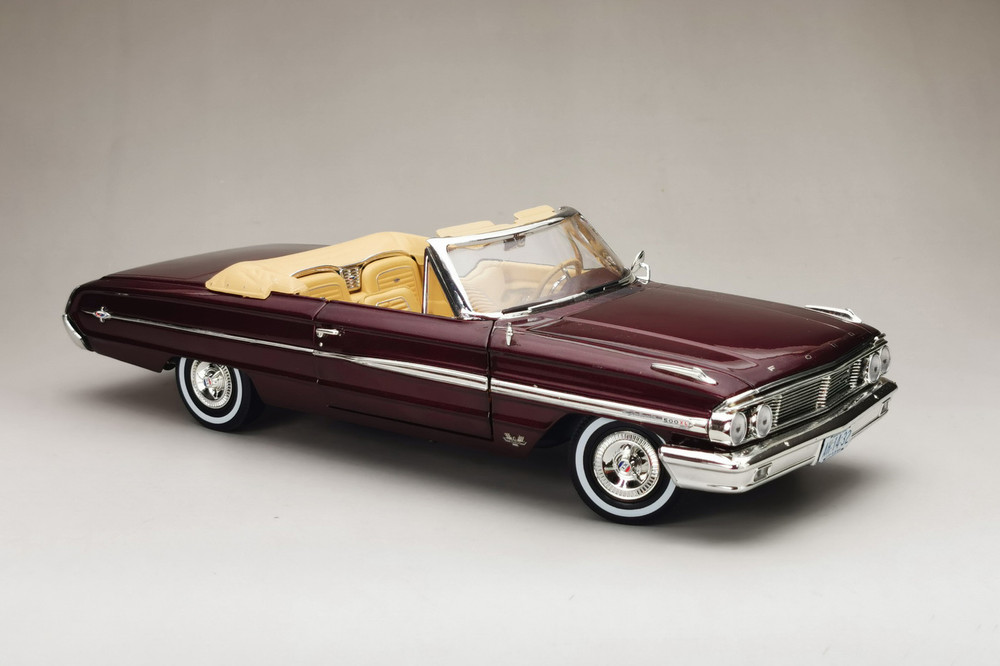 1964 Ford Galaxie 500/XL Open Convertible, Vintage Burgundy - Sun