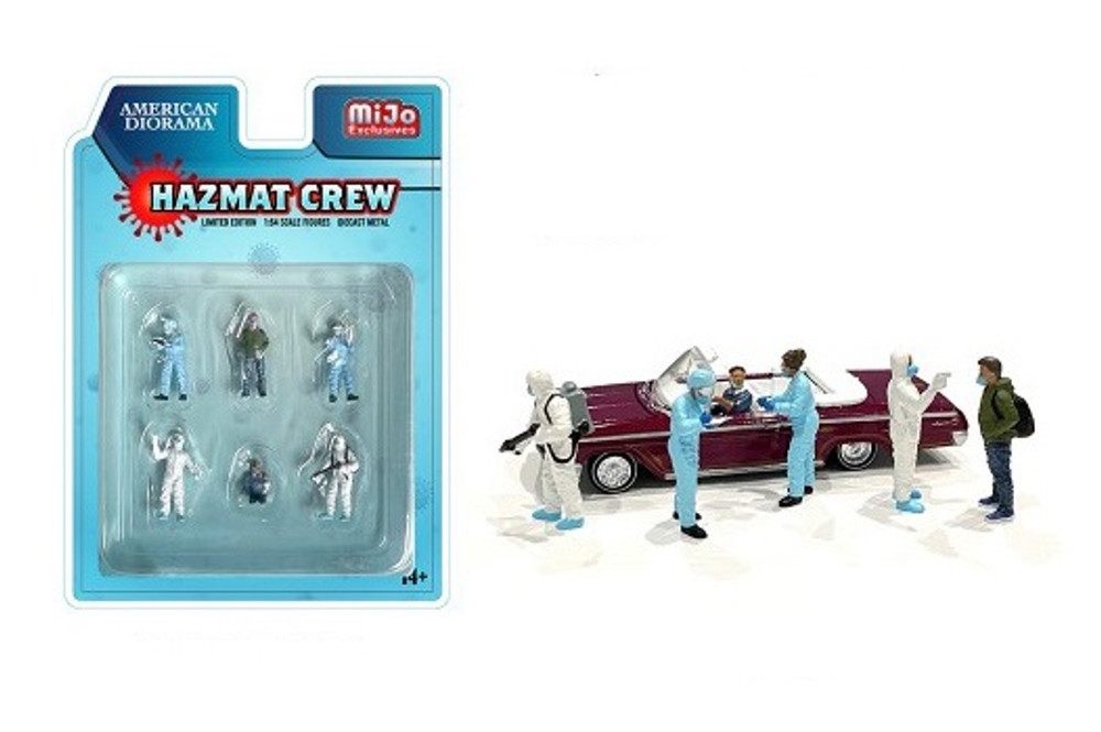 Hazmat Crew, Multi - American Diorama 76466MJ - 1/64 scale Figurine - Diorama Accessory