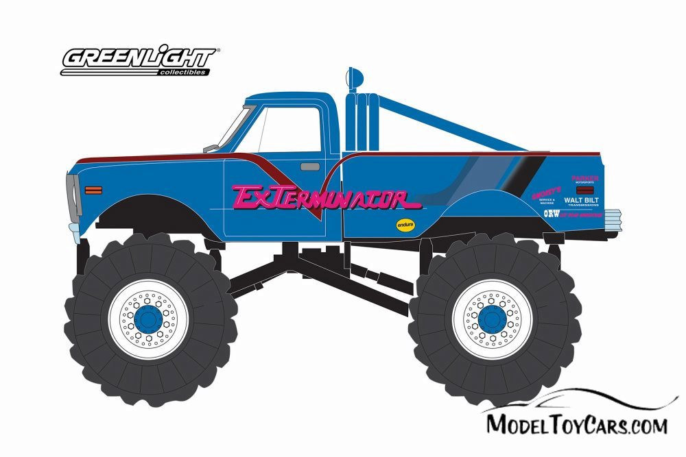 1972 Chevy K-10 Monster Truck, ExTerminator - Greenlight 49020D/48