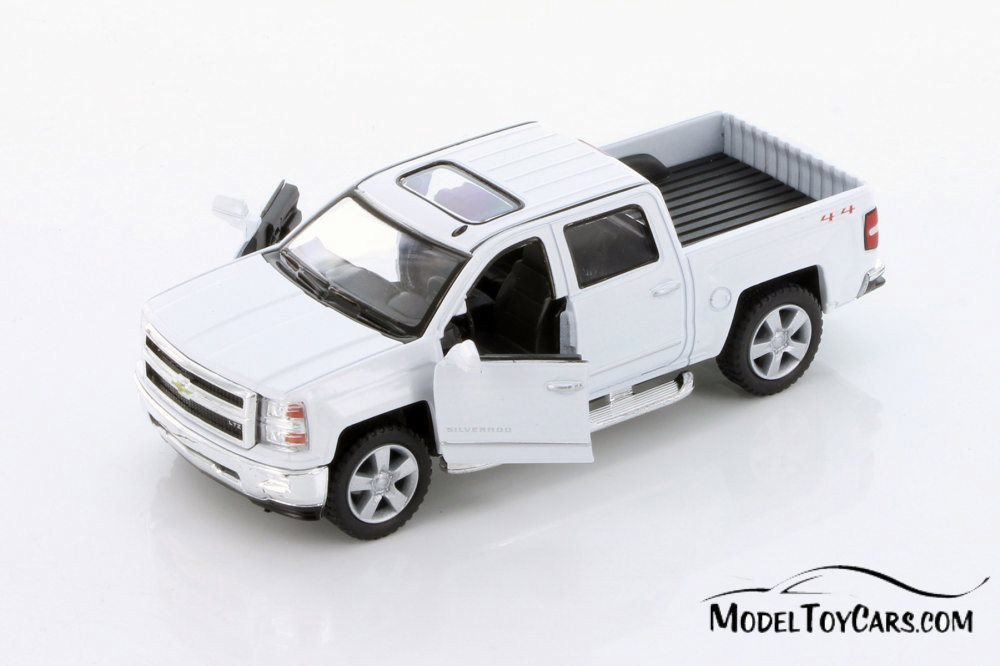 2014 Chevy Silverado, White - Kinsmart 5381DW - 1/46 scale Diecast Model Toy Car