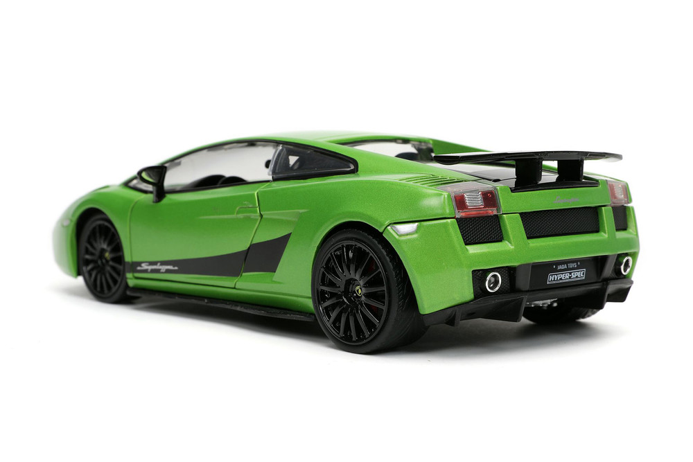 Lamborghini Gallardo Superleggera, Green and Black - Jada Toys 32717/4 - 1/24 scale Diecast Car