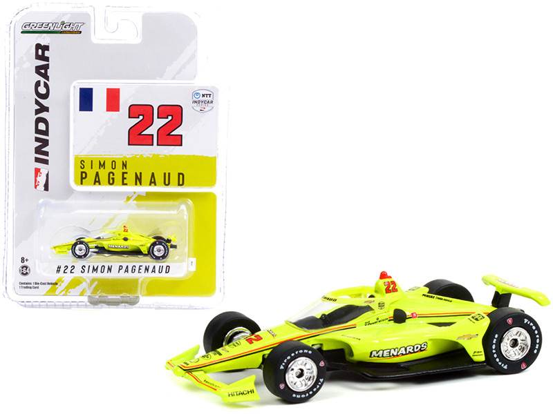 Menards 2021 Dallara IndyCar, #22 Simon Pagenaud - Greenlight