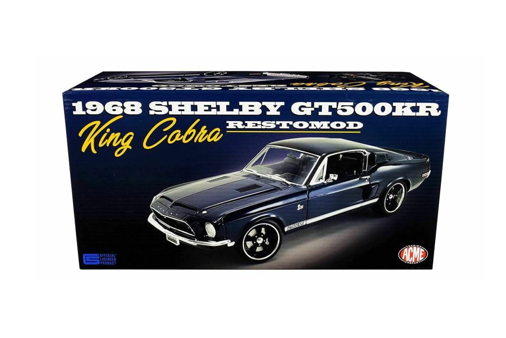 1968 Ford Mustang Shelby GT500 KR 'Restomod' King Cobra A1801843 - 1/18 scale Diecast Model Toy Car