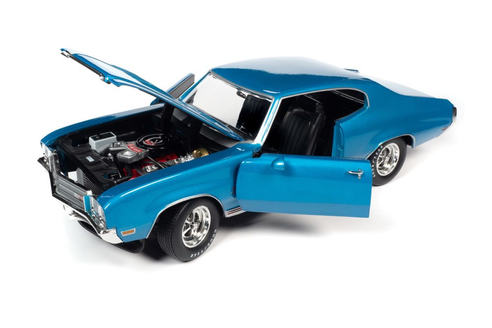 1971 Buick GS Stage 1, Stratomist Blue - Auto World AMM1257 - 1/18