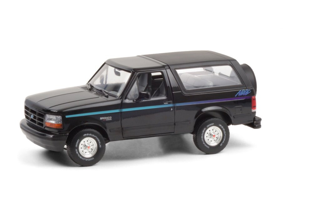 Ford Model 92 ミニカー BRK42 1992 Ford Bronco, Black - Greenlight 19088 - 1/18 scale Diecast