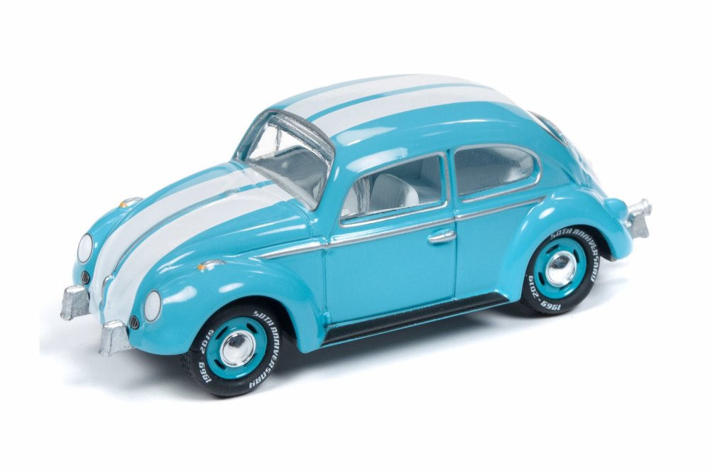 1966 Volkswagen Beetle, Beat Blue - Round 2 JLCG018/48B - 1/64