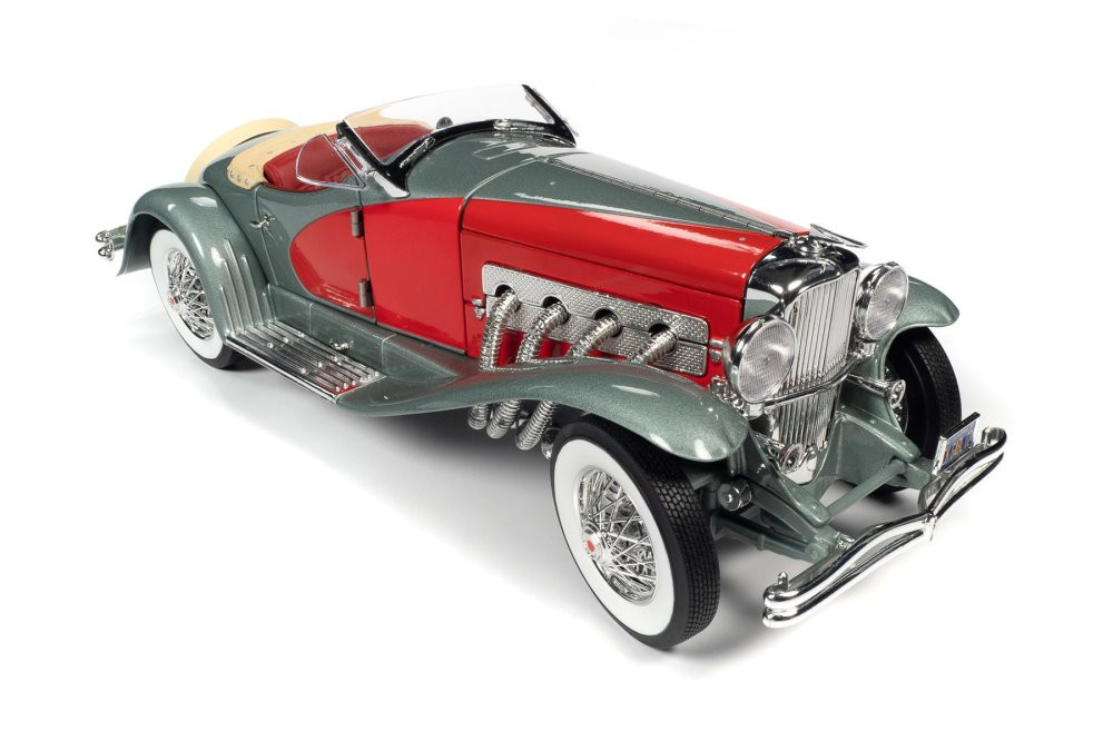 1935 Duesenberg SSJ Speedster, Silver and Red - Auto World AW279