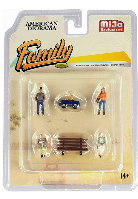 The Family Figure Set, Multi - American Diorama 76473MJ - 1/64
