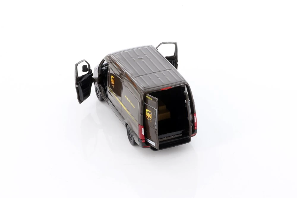 Mercedes-Benz Sprinter UPS Delivery Van, Brown - Kinsmart 5430D - 1/48 scale Diecast Model Toy Car