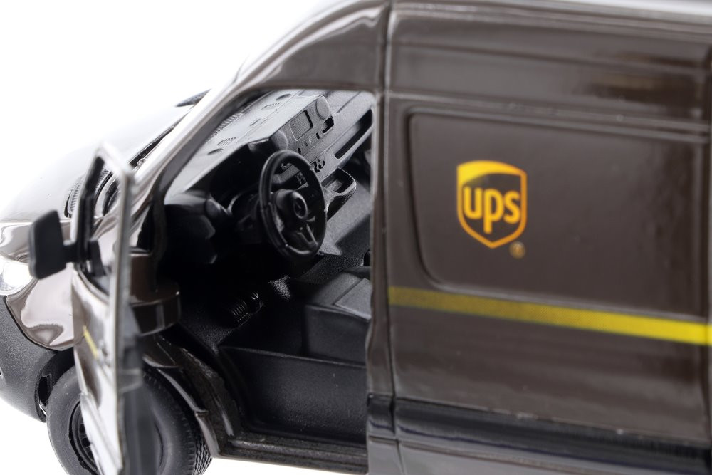 Mercedes-Benz Sprinter UPS Delivery Van, Brown - Kinsmart 5430D - 1/48 scale Diecast Model Toy Car