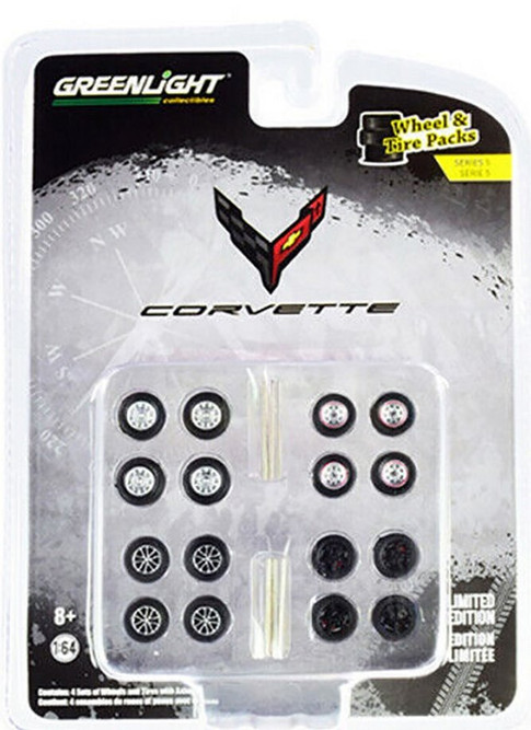 Auto Body Shop - Chevy Corvette - rubber tires multipack 16090A/48 - 1/64 scale Diecast Accessories