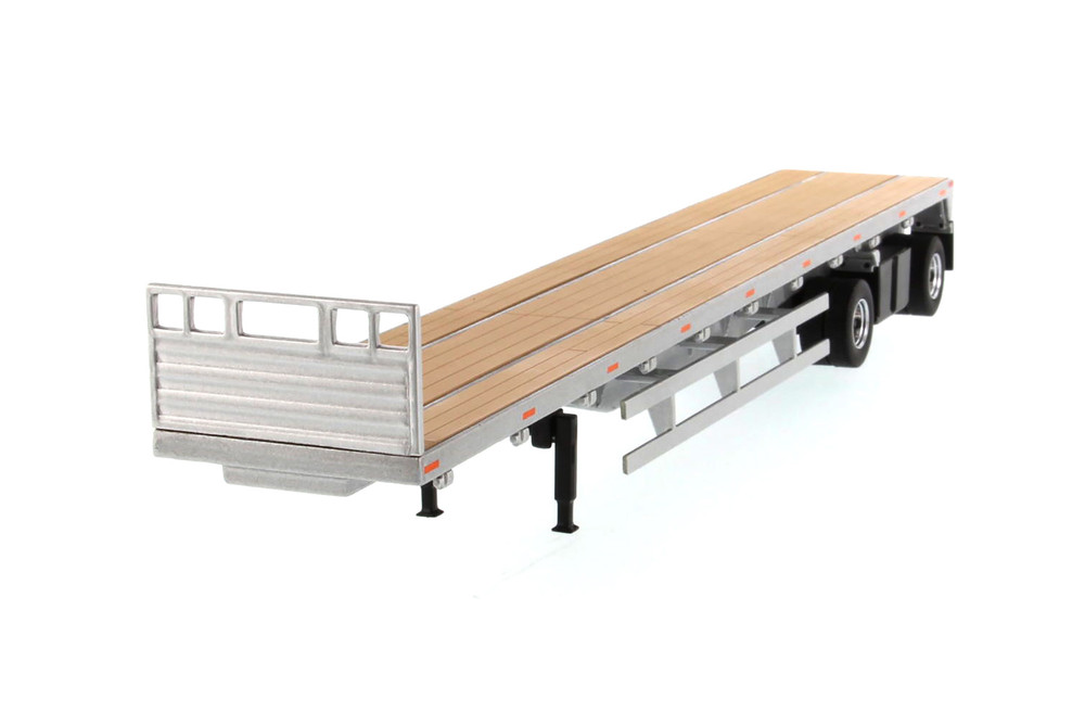 53' Flat Bed Trailer, Silver - Diecast Masters 91023 - 1/50 scale