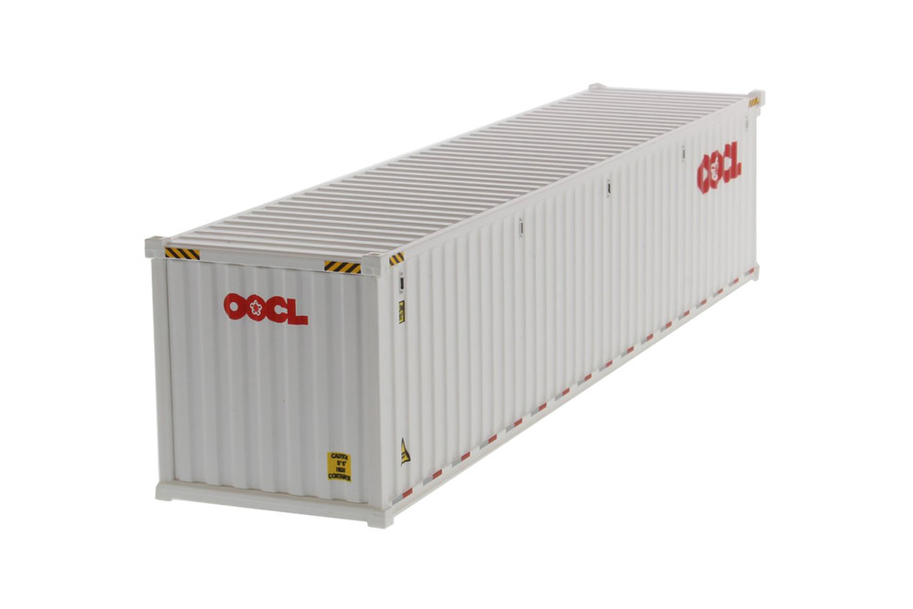 40' Dry Goods Sea Shipping Container 'OOCL', White - Diecast Masters 91027B - 1/50 Plastic Replica