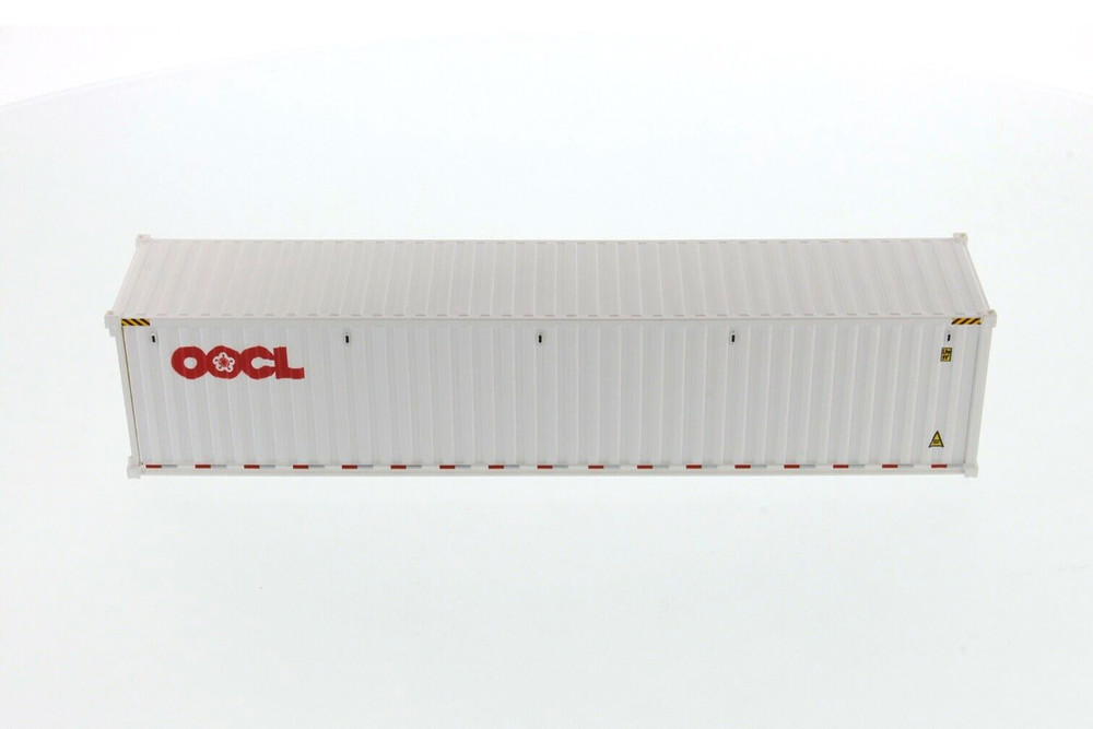 40' Dry Goods Sea Shipping Container 'OOCL', White - Diecast Masters 91027B - 1/50 Plastic Replica