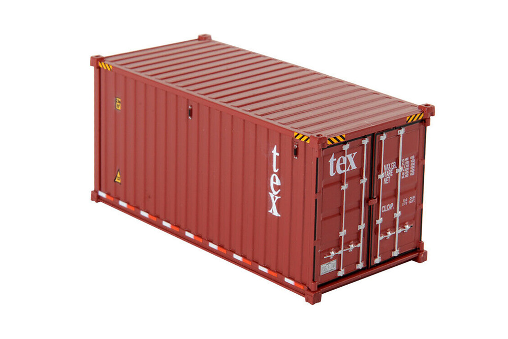 20' Dry Goods Sea Container TEX" Burgundy Transport Series 1/50 Diecast Masters