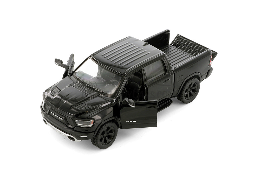 2019 Dodge Ram Pick Up Truck, Black - Kinsmart 5413D - 1/46 scale Diecast Model Toy Car