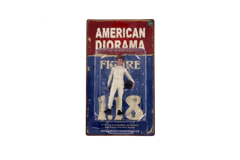 Race Day 2 Figure I, Light Cream/Ivory - American Diorama 76295 - 1/18 scale Figurine - Diorama Accessory