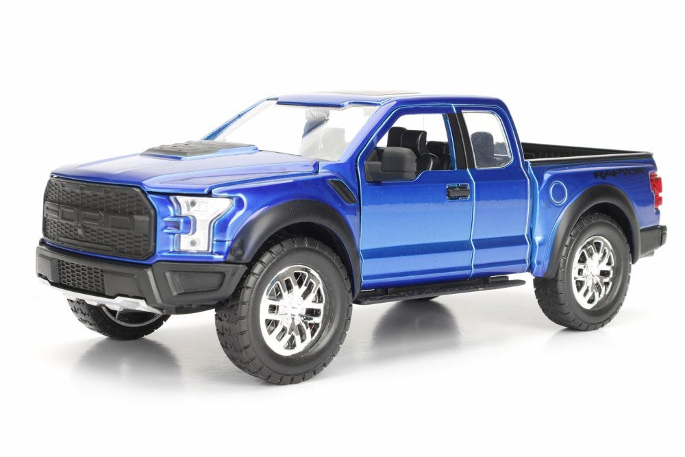 2017 Ford F-150 Raptor Pickup, Blue - Jada 98583 - 1/24 scale