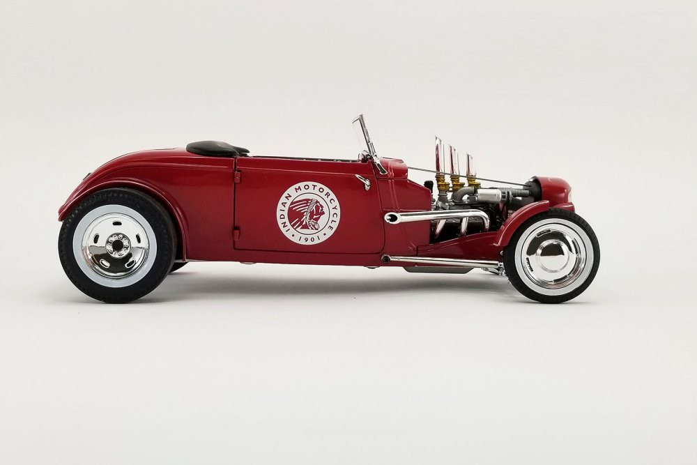 Indian Motorcycles 1934 Hot Rod Roadster, Red - GMP 18958 - 1/18 scale Diecast Model Toy Car