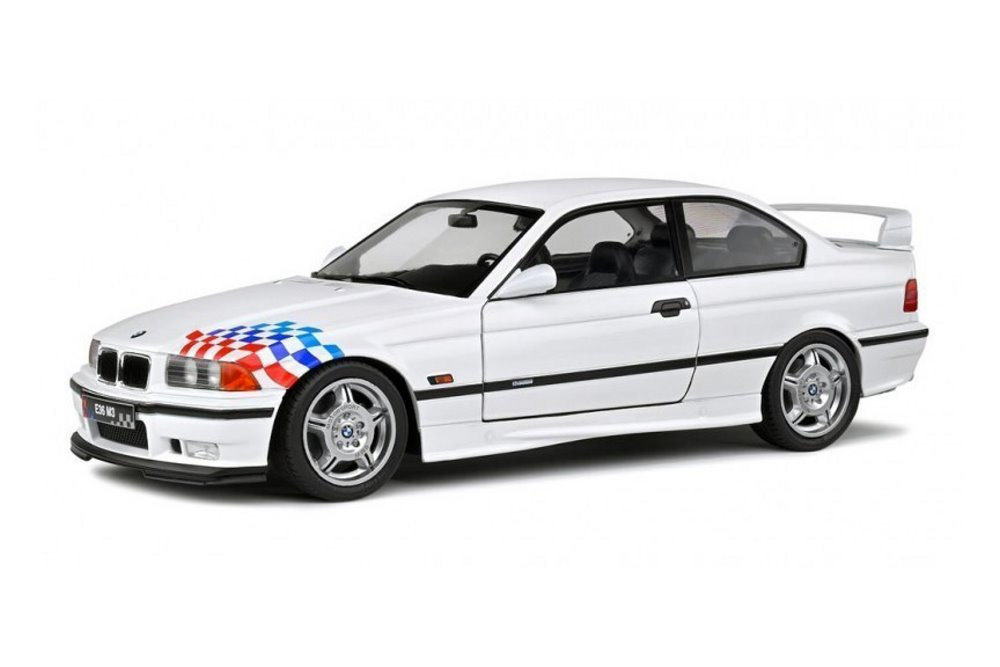 1995 BMW E36 Coupe M3 Lightweight, White - Solido S1803903 - 1/18 scale Diecast Model Toy Car