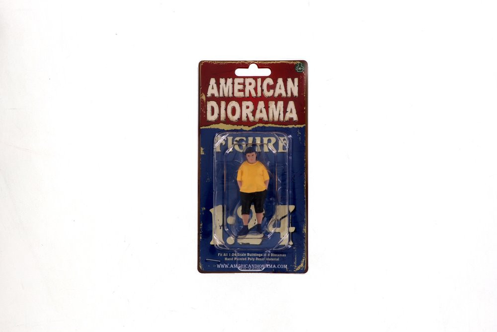 Car Meet 1 Figure II, Yellow and Black - American Diorama 76378 - 1/24 Figurine - Diorama Accessory