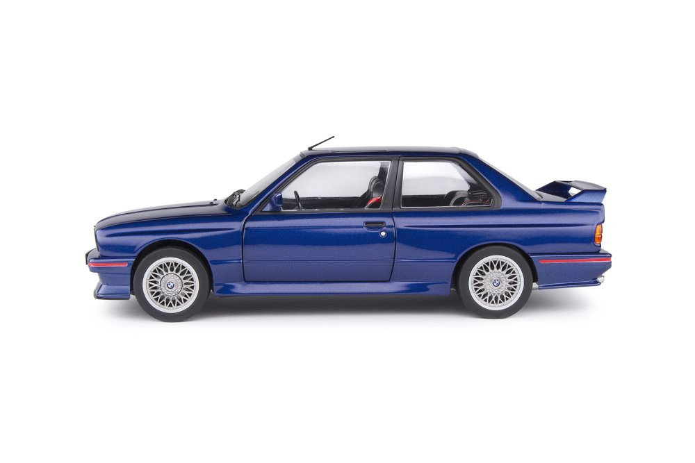 1990 BMW E30 M3, Mauritius Blue - Solido S1801509 - 1/18 scale Diecast Model Toy Car