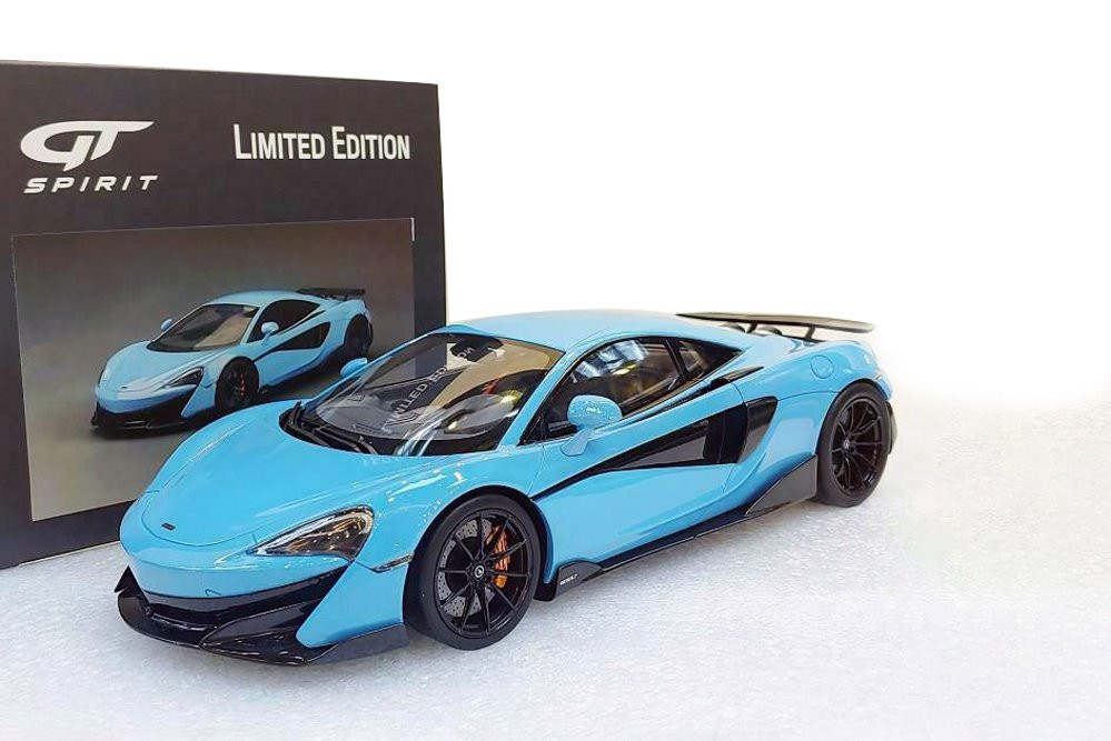 2018 McLaren 600 LT Hardtop, Curacao Blue - GT Spirit GT310 - 1/18
