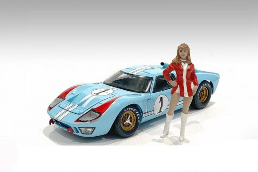 Race Day 2 Figure VI, Red and White - American Diorama 76400 - 1/24 Figurine - Diorama Accessory