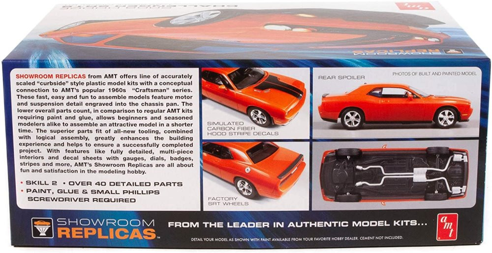 AMT 2008 Dodge Challenger SRT8, 1/25 scale Plastic Model Car Kit