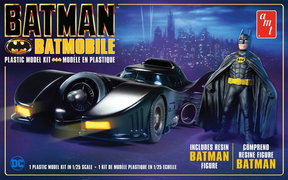 Sealed Details about   New Vintage ERTL AMT 1989 Batman Batmobile 1/25 Scale Plastic Model Kit