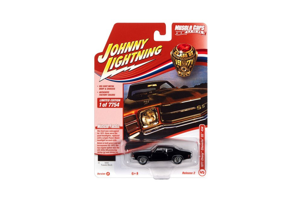 Johnny Lightning Street Freaks 1968 Chevy Chevelle (Project In Progress) (Matador Red) 1:64 Scale Diecast - Foto 5