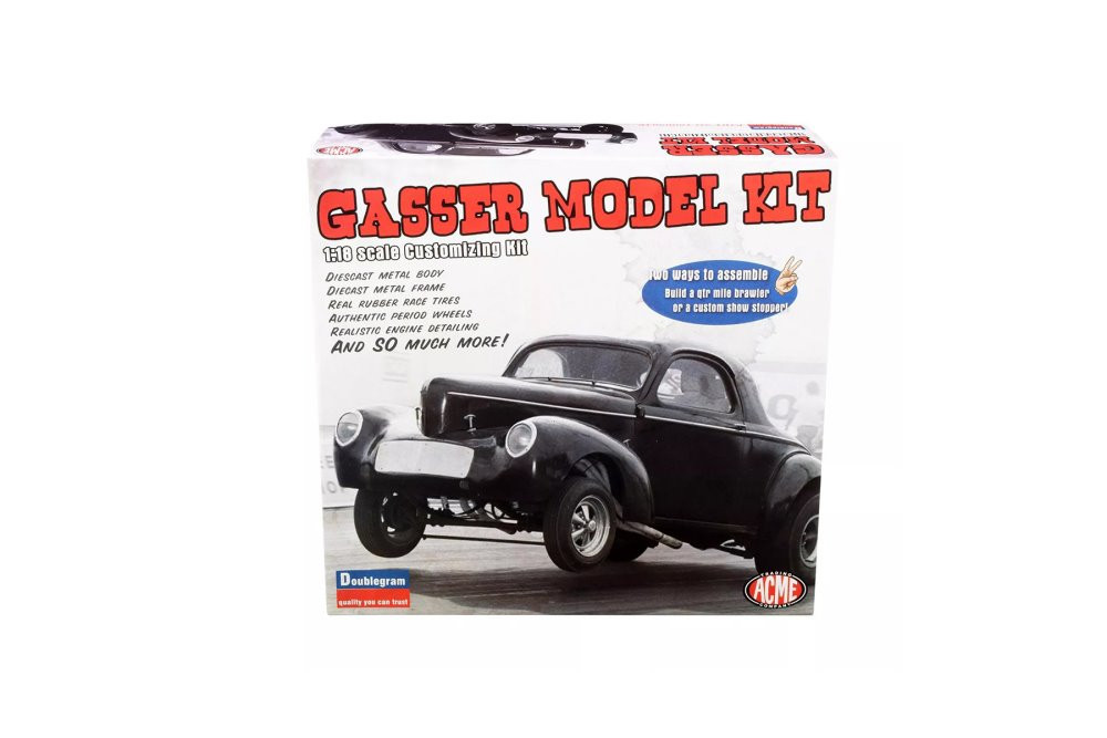 1933 Gasser Build Your Own Model Kit, Primer Gray - Acme A1800904K - 1/18 scale Diecast Car Kit