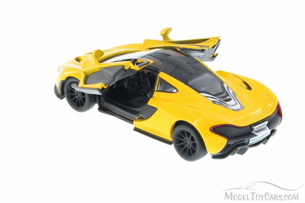 McLaren P1, Yellow - Kinsmart 5393D - 1/36 Scale Diecast Model Toy Car